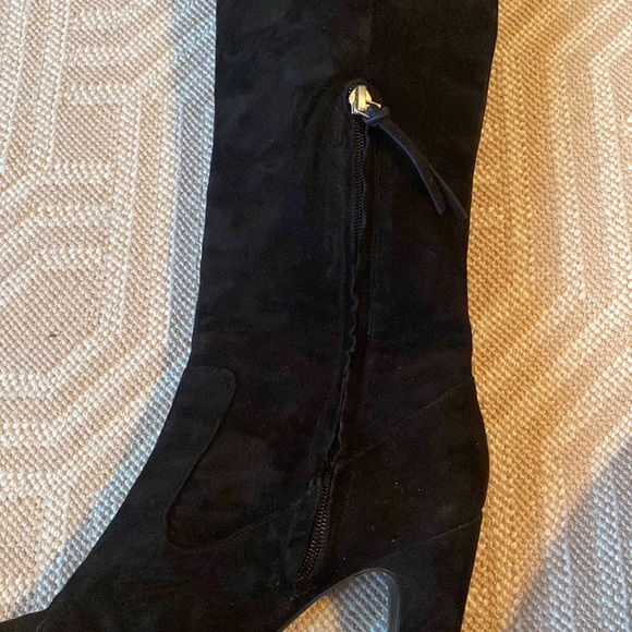 Ann Taylor Loft Black Over the Knee SUEDE Boots, Size 8.5 - Picture 4 of 16